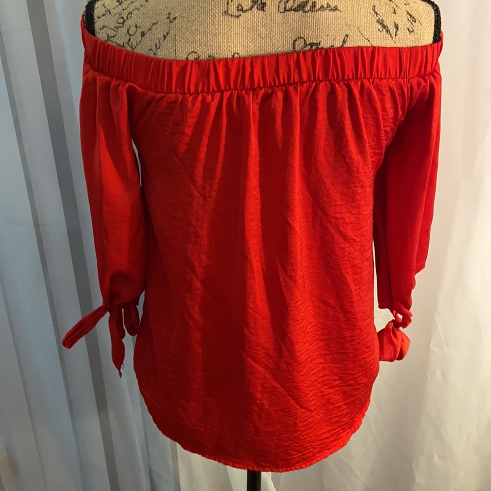 Apt 9 Red Off Shoulder Top XS